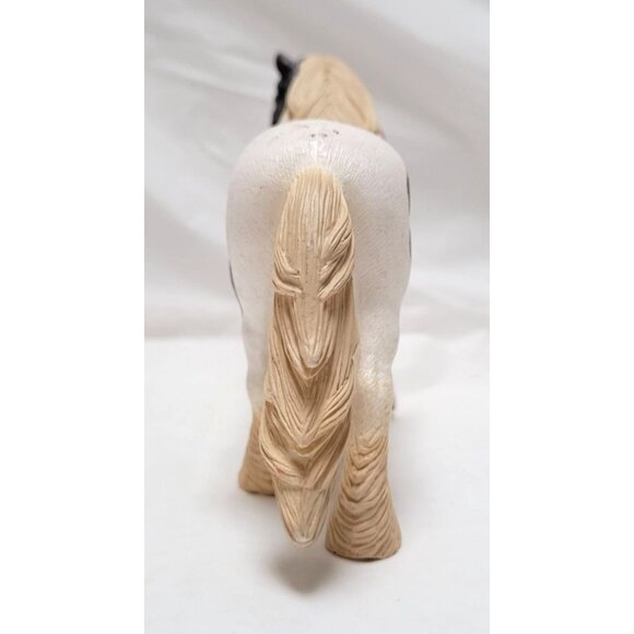 Schleich 2016 Black & White Resin Tinker Gypsy Cob Stallion Figurine Toy 13831 - Picture 3 of 8